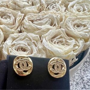 Repurposed Chanel Gold Earrings